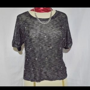 Black and Silver Skull Shirt